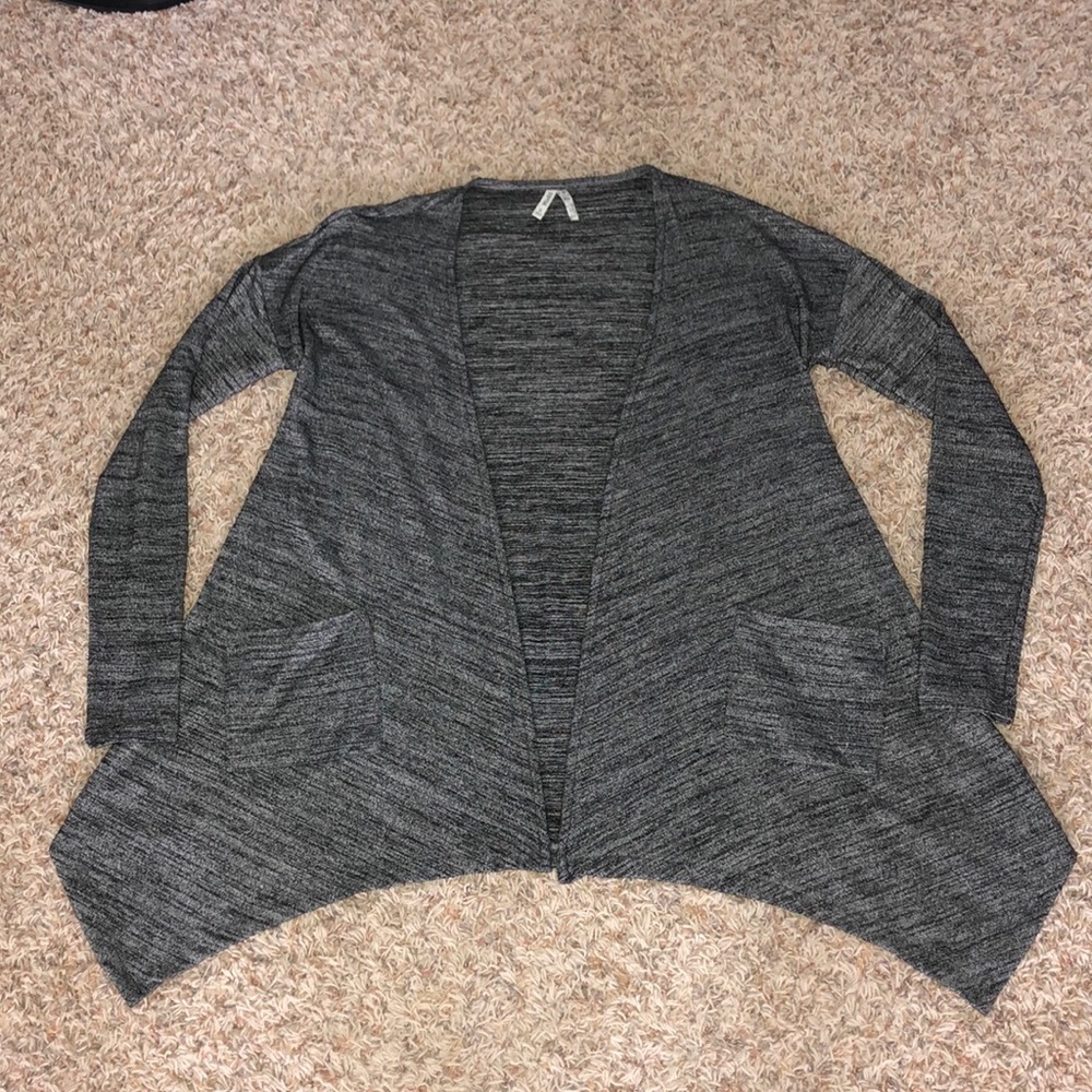 Grey and black cardigan